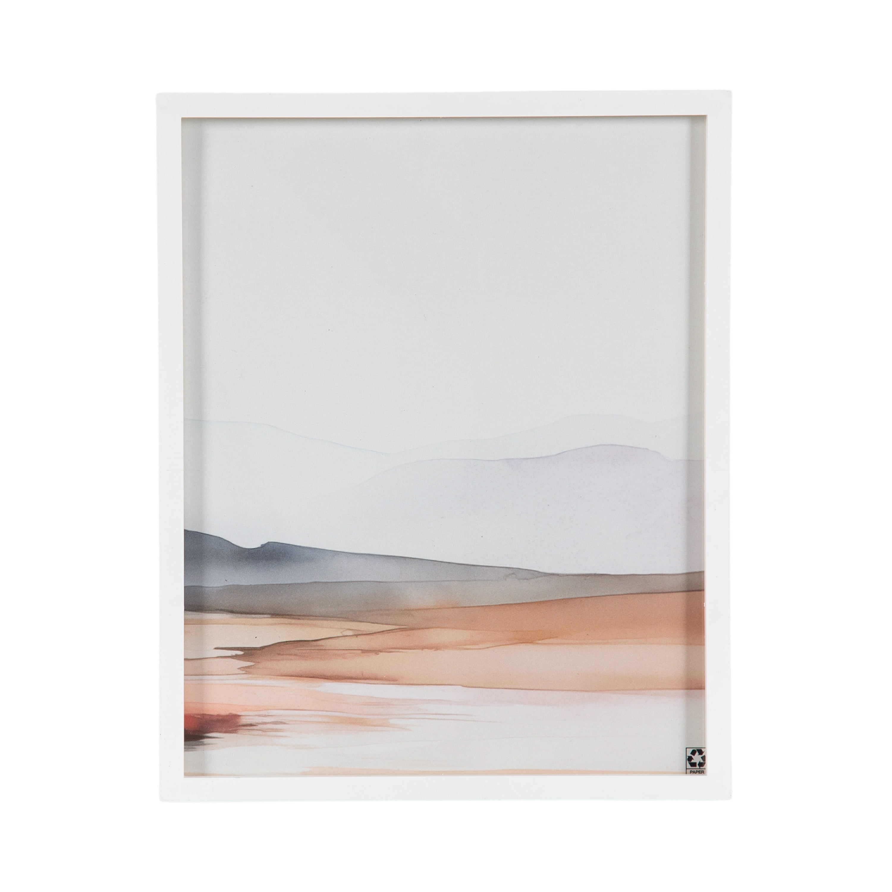 (2 pack) DesignOvation 8x10 Linear White Decorative Tabletop Picture Frame