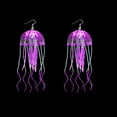 thumbnail image 3 of Pendientes de medusas de aire de moda con diseño creativo de estilo festivo popular, pendientes personalizados con textura de borla exagerada, toque personal, 3 of 5