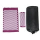 thumbnail image 1 of Juego de almohadas de acupresión para masaje de acupuntura, almohadilla de yoga para aliviar el dolor con bolsa de transporte, color morado, 1 of 14