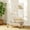 47"H, variant on QinaQin 48 Inch Small Animal Cage, 4 Tier Rolling Habitat with Ramps, Bottle and Bowl for Guinea Pigs, Ferrets or Rabbits