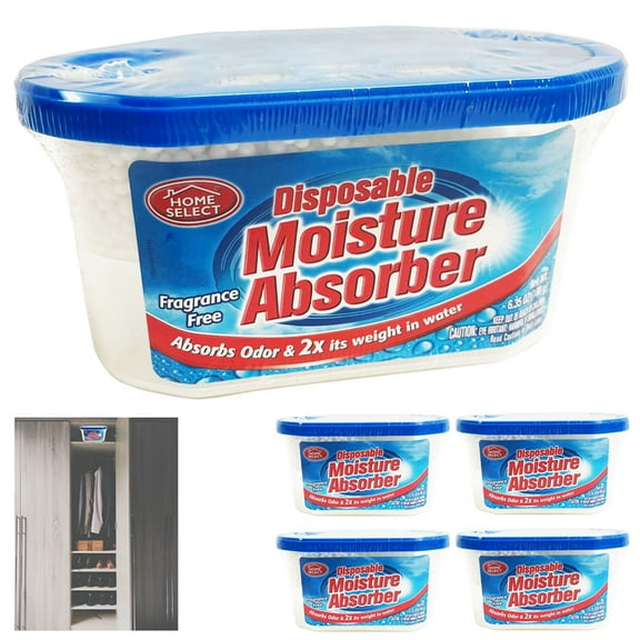 5 Air Room Dehumidifier Moisture Absorber Odorless Portable Closet Kitchen 6.3oz