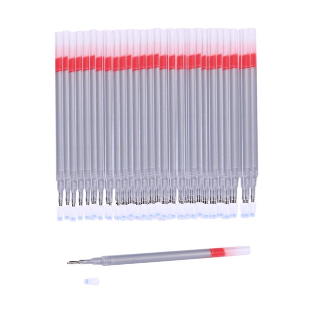 100 recambios de bolígrafo borrable para escribir en cuero, marcadores para manualidades de cuero, reemplazables. Poste grueso 125x06 cm
