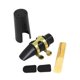 thumbnail image 1 of Soprano Sax Saxophone Mouthpiece Plastic with Cap Metal Buckle Reed Mouthpiece Patches Pads Cushions, 1 of 4