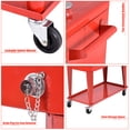 thumbnail image 2 of Carrito nevera Costway 76L rojo Con ruedas y Abrebotellas, 2 of 9