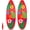 Red Floral 60 Inch, variant on Luau Inflatable Surfboard for Beach Inflatable Surf Board Luau Decoration Tropical Pool Surfboard Float for Surf Hawaiian Theme Summer Sea Party
