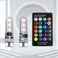 thumbnail image 3 of LED Ancho para Puerta Coche Lateral T10 RGB Con Mando A Distancia 2 Uds., 3 of 8