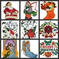 thumbnail image 3 of Beyond Vision Merry Christmas [ Bringing Home The Tree with Santa ] Embroidered Iron on/Sew Patch (5.85" x 6.67"), 3 of 4