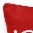 thumbnail image 2 of Jordan Manufacturing 18" x 13" Red Noel Sand Dollar Holiday Rectangular Reversible Decorative Lumbar Throw Pillow with Welt, 2 of 5