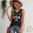 thumbnail image 5 of Iaqnaocc 4th Of July Tank Tops for Women Sleeveless 2026 Summer Loose Fit V Neck Pleated Tees Independence Day USA Flag Festival Outfits Black XXL, 5 of 6