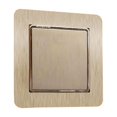 thumbnail image 5 of Pegatina decorativa para interruptor, cubierta protectora, luz de lujo, moderna, simple, de color sólido, placa de aluminio acrílico, marco de enchufe, 5 of 5