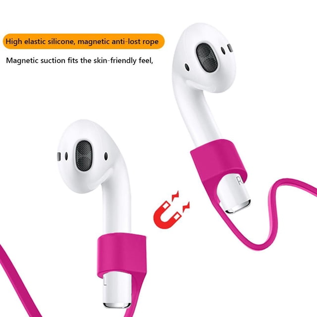 Audífonos Correa para para AirPods 1 2 3 Pro Soporte de cuerda de silicona antipérdida (rosa)