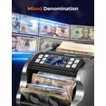 thumbnail image 2 of MUNBYN Money Counter Machine Mixed Denomination, Dual-Display, Counterfeit Detection Bill Counter, USD, MXN, for Business, Merchant(Black), 2 of 7