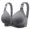 Gray#front closure bras for women, variant on nerohusy Womens Lace Bralette,Womens Daisy Bra Front Closure Sports Bras Beauty Back Full Coverage Comfort Easy Close Bra Front Buckle Corset,Pink,XXL
