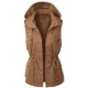 thumbnail image 1 of Chaquetas y abrigos casuales con capucha sin mangas para mujer, chaqueta cárdigan informal con bolsillo sin mangas, abrigo versátil para mujer, 1 of 3