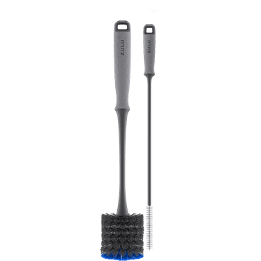 Zulu Gray Plastic Water Bottle Cleaning Set