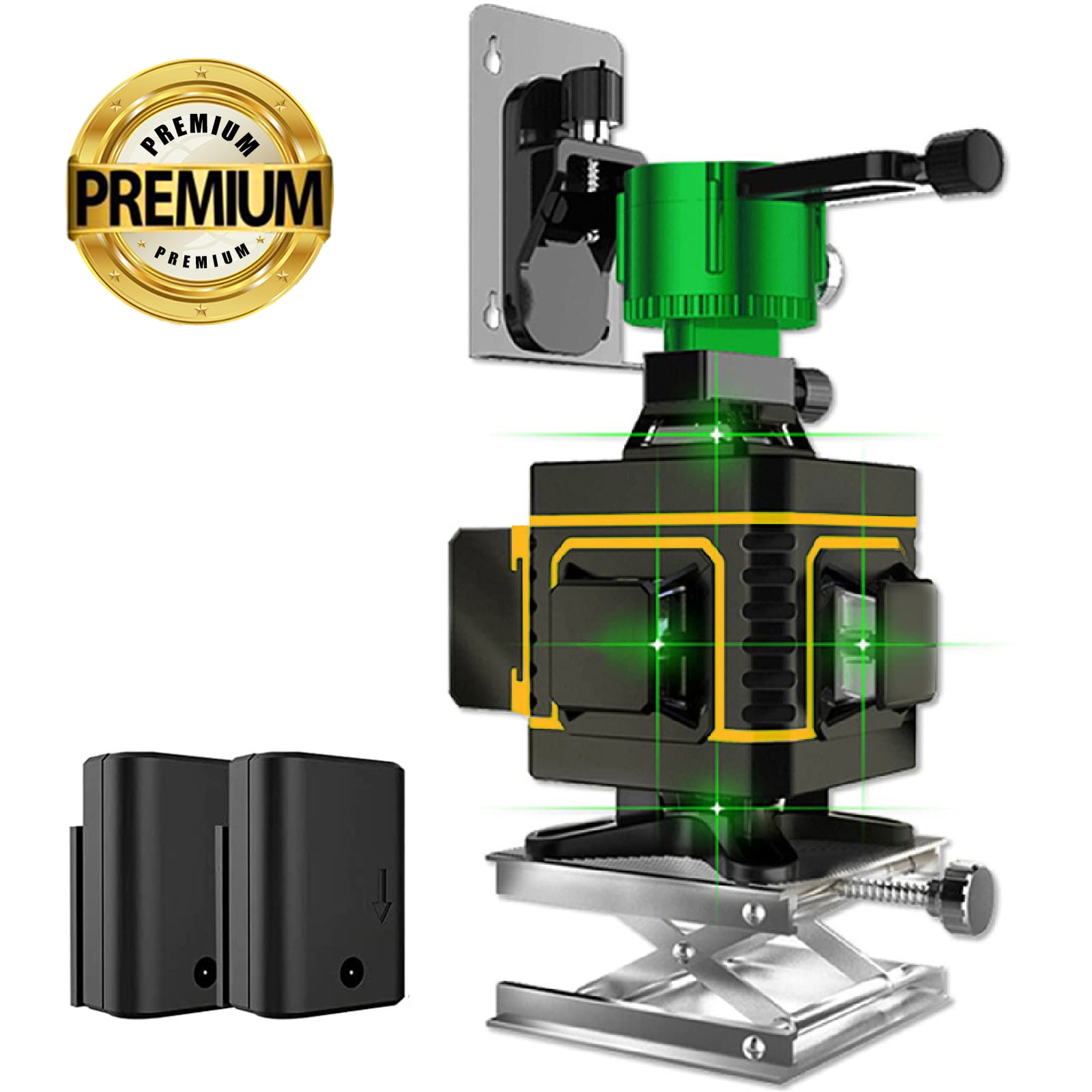 Alloyman 16 Line Laser Level, Self Leveling 4×360° Green Laser Level with  2Pcs Rechargeable Lithium Batteries/Wall Mount/Remote Control for Indoor  and Outdoor Building Renovation Work - Coupon Codes, Promo Codes, Daily  Deals
