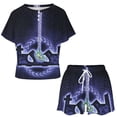 thumbnail image 2 of Tool Fear Inoculum Summer Home Suit For Womens Short-Sleeved Pajama Set 2pcs Loungewear Soft Sleepwear T-Shirts Tee Shirt Top And Short Sleeping Pants, 2 of 8