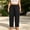 0_ Black, variant on Womens Split Hem Casual Pants, Drawstring Waist Relaxed Cut, Textured Woven Fabric with Side Slit Detail for Vacation Fashion Look Red XXL