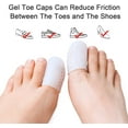 thumbnail image 4 of Big Toe Caps Pack of 4 Breathable Gel Toe Protector Great to Cushion Toe and Provides Pain Relief from Corns, Blisters, Missing or Ingrown Toenails for Woman and Man, 4 of 8