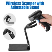 Wireless 2D Barcode Scanner with Adjustable Stand 1 Pack