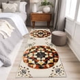thumbnail image 4 of 2'x6' Rug Runners for Hallways Kitchen, Boho Ethnic Non Slip Entryway Beside Floor Carpet Runner, Modern Abstract Geometric Art Washable Laundry Room Bedroom Throw Rugs Mat for Family Pet, 4 of 8