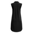 thumbnail image 6 of Sokhug Womens Summer Dresses Sleeveless Shirt Dress Collared V-Neck Button Down Casual Tunic Dress, 6 of 7