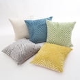 thumbnail image 5 of YCLife 18" x 18" Corduroy Pillow Soft Plush Boho Textured Throw Pillows for Couch, Rustic Farmhouse Home Decor Pillows for Living Room Bedroom, Throw Pillows Under 5$, 1 Pack, Yellow, 5 of 6