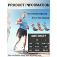thumbnail image 2 of FEOYA Five Toe Socks for Men Hiking Male Sports Crew Toe Socks Outdoor Athletic Five Finger Socks Cotton for Outdoor Winter Sports Spring Autumn 3 Pairs L, 2 of 6