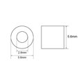 thumbnail image 2 of Unique Bargains M3 Aluminum Sleeve Crimp 3mm(1/8 In) Steel Wire Rope Button Stop 100 Pcs, 2 of 4