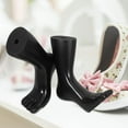 thumbnail image 6 of WEUVEB Shoe Shape Plastic Foot Mannequin Realistic Design Black 1 Pair Product Presentation, 6 of 9