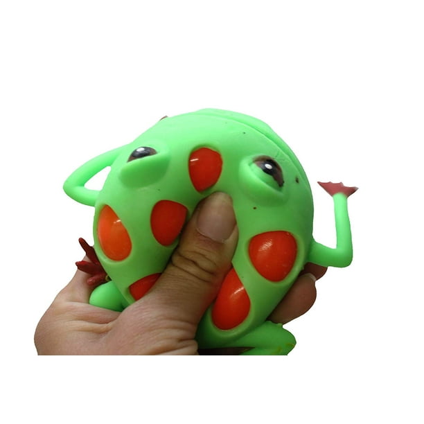 1 Mesh Frog with Color Changing Gel Inside Squeeze Stress Ball