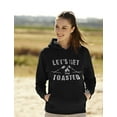 thumbnail image 3 of Tstars Women's Hoodie - Camping Lovers' "Let's Get Toasted" Design - Perfect Gift for Nature Enthusiasts - Unique Humor Camping Clothes - Birthday Present for Girlfriend - Adventure Outfit, 3 of 6