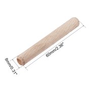 Unique Bargains 8x60mm Wooden Dowel Dried Fluted Hardwood 50Pcs
