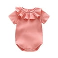 thumbnail image 1 of Gibobby Mameluco niño Niño pequeño niños bebés niñas verano Ha Yi ropa de escalada recién nacido ropa delgada Super lindo bebé bolsa pedo ropa(Rosa, 18-24 Meses ), 1 of 5