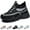Black, variant on Comfort Casual Chunky Sneaker for Women Slip-On Walking Shoes Breathable Fashion Sneaker Lightweight Tennis Sneaker for Work Runing Walking