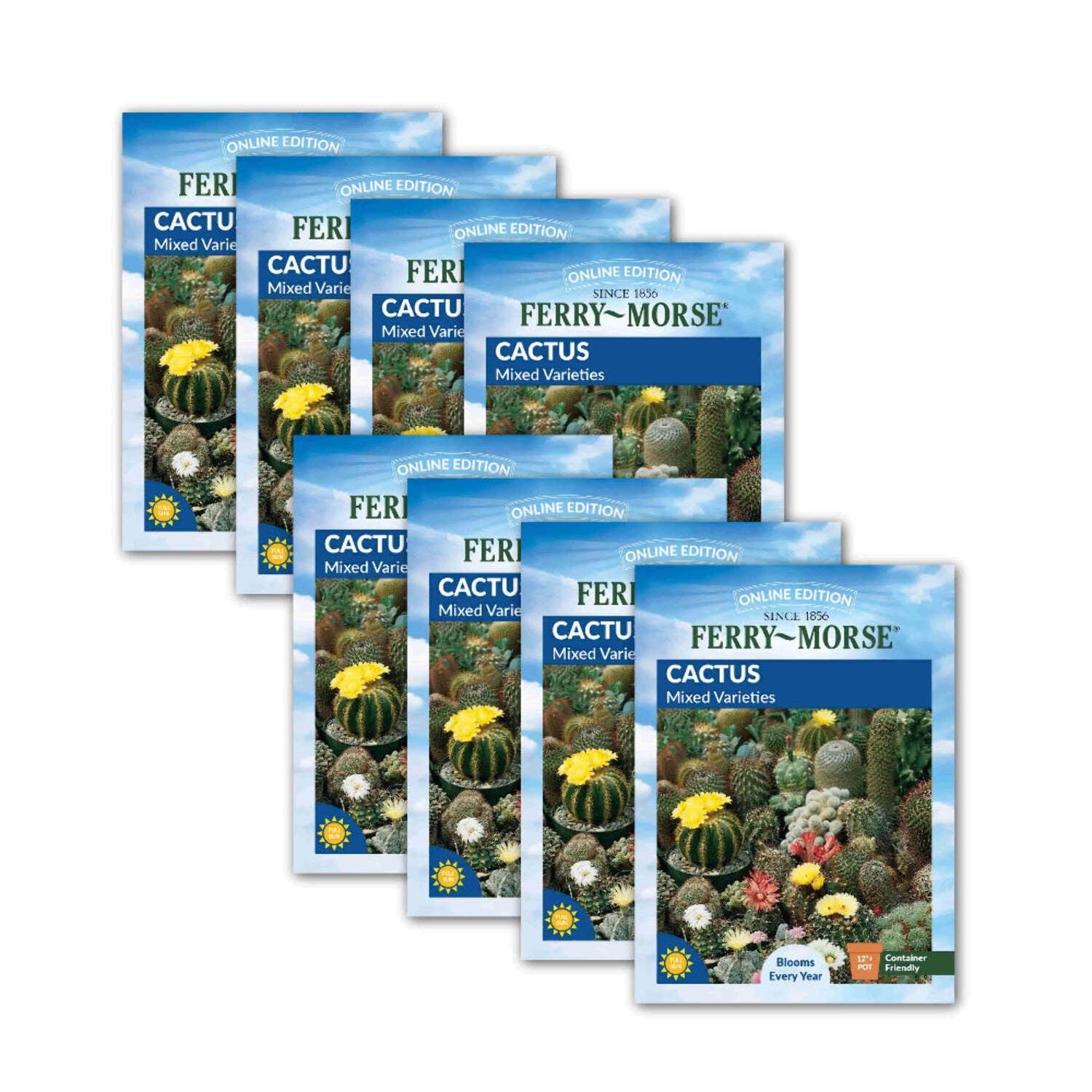 Ferry-Morse Online Edition Cactus Mixed Varieties Seed Bundle - 8 Pack