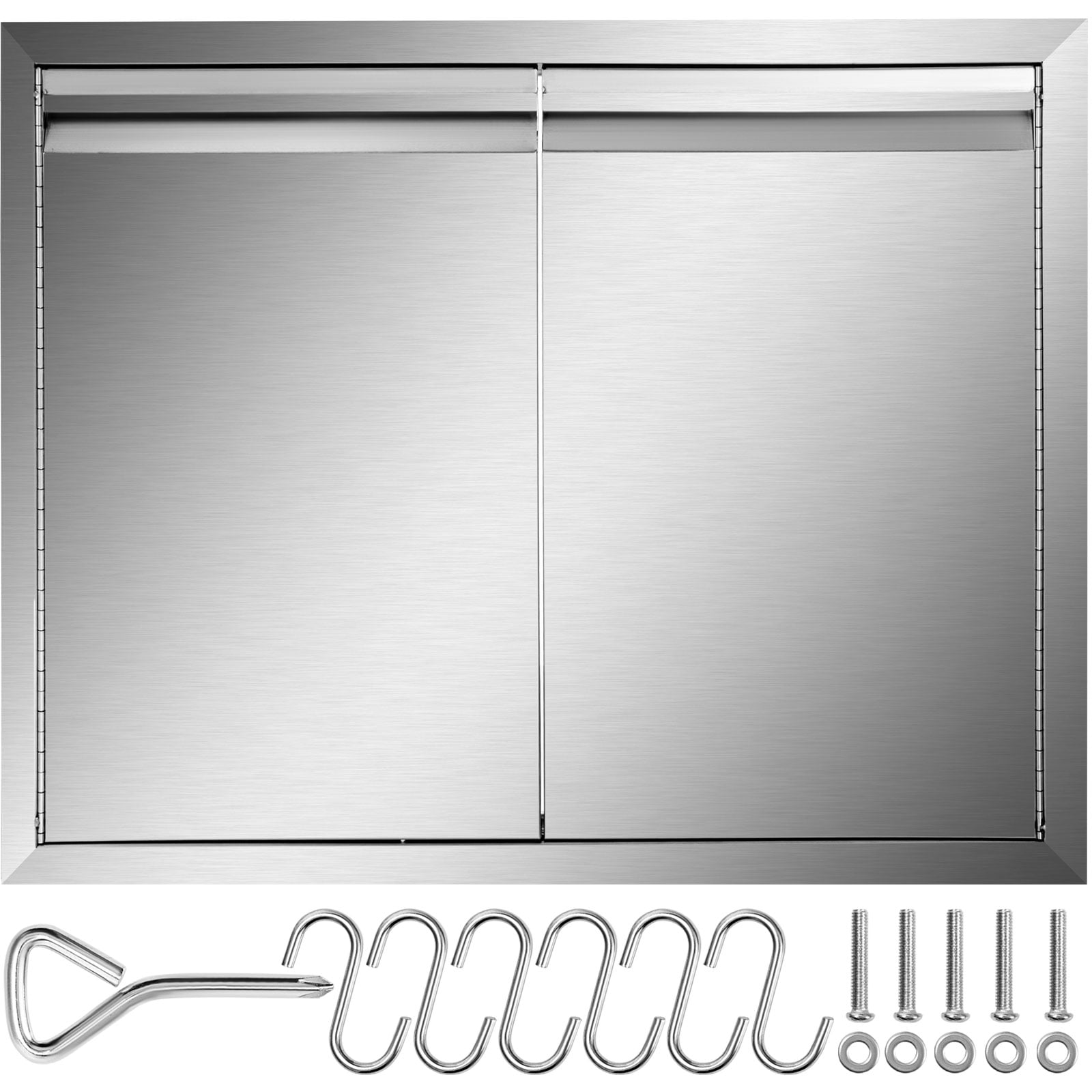 VEVOR 29Wx21H BBQ Doors Double Wall Outdoor Kitchen Stainless Steel BBQ Island