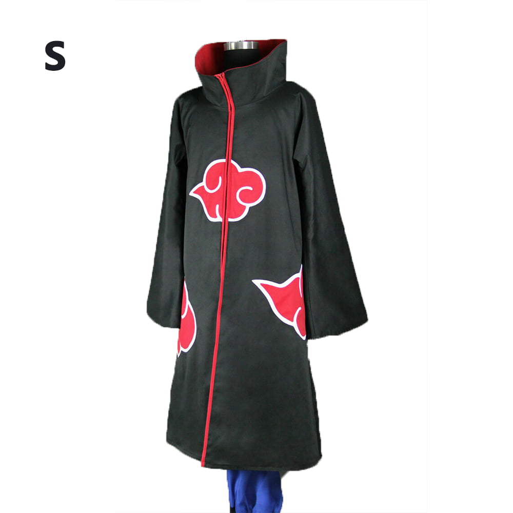 Naruto Akatsuki Uchiha Itachi Robe Cloak Coat Anime Cosplay Costume Size XL NEW 