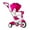 Pink, variant on smarTrike Breeze Plus, 4-in-1 Toddler Tricycle 15M