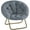 Gray, variant on EverPick Foldable Saucer Chair with Faux Fur Cover – Soft Round Gaming Chair for Bedroom, Cozy Floor Seating for Teens & Adults, Portable UFO Chair, Gray