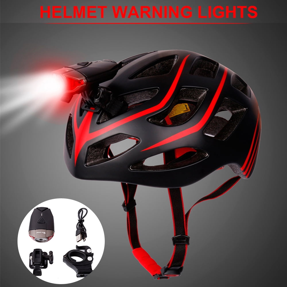 Details about   Unisex High Quality Cycling Bike Helmet LED Light  USB Rechargeable Helmet 