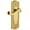 Lifetime Brass, variant on Grandeur 807295 Parthenon Solid Brass Rose Right Handed Single Dummy Lever - Bronze
