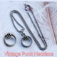 thumbnail image 2 of Colgante Dainty Gargantilla Punk Mujeres Ajustable Collar Collares Accesorio, 2 of 8