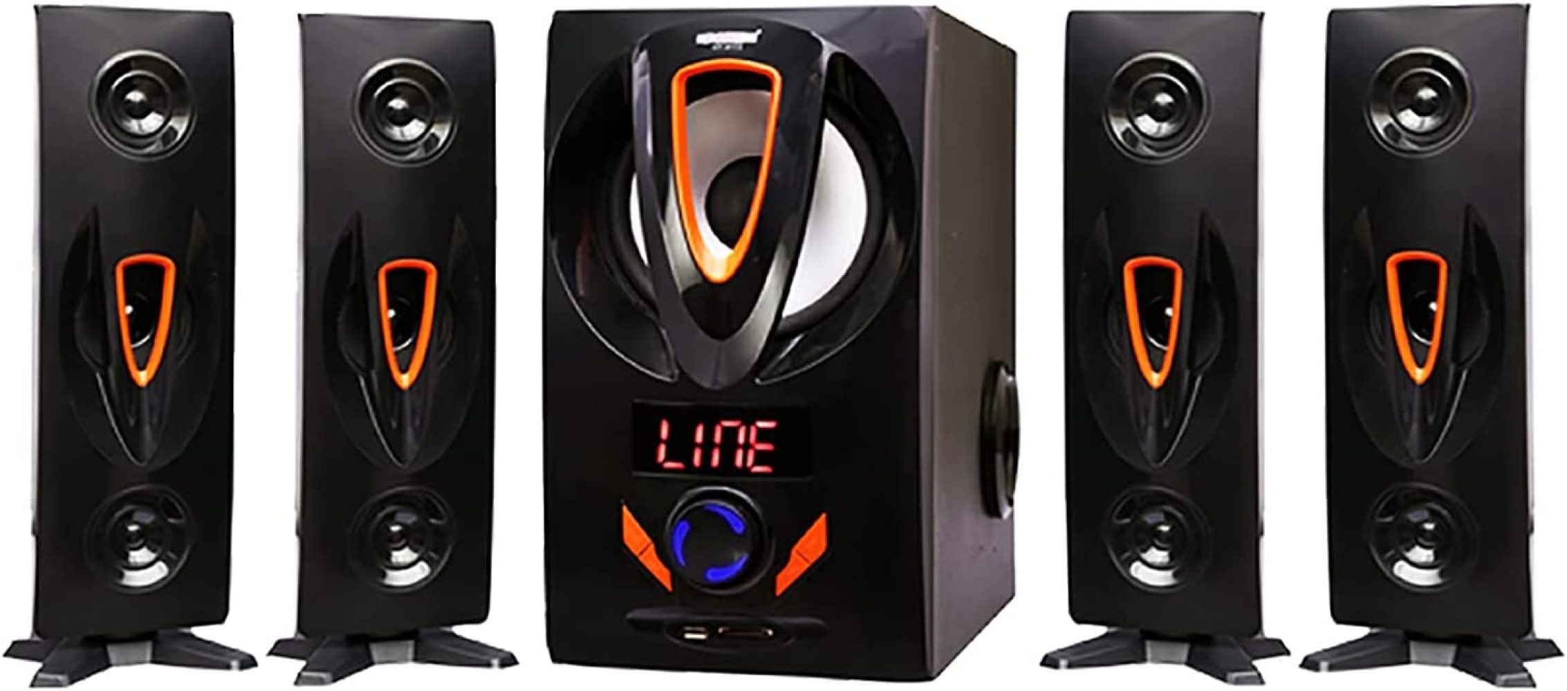 Home Theater Speaker Set 8 inch 4.1 Channel System Bluetooth Surround