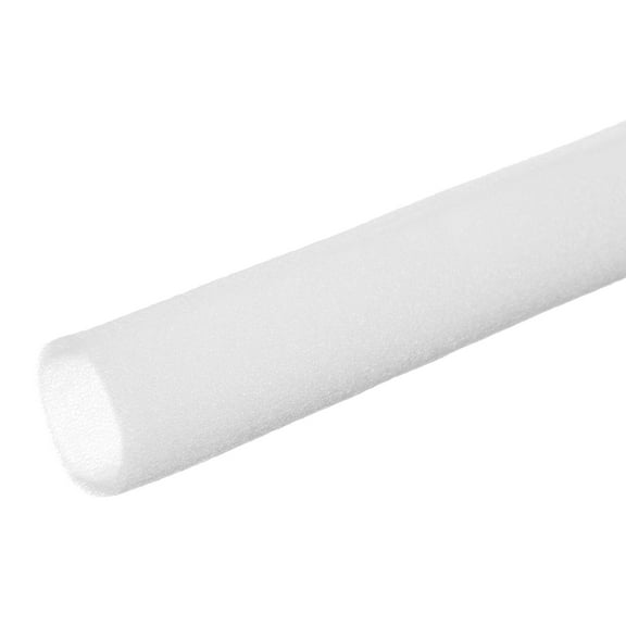 Pipe Insulation Foam Tube Pool Noodles Foam Tubing Outdoor Wrap 2-3/4"IDx1-1/8"ODx6.6Ft White