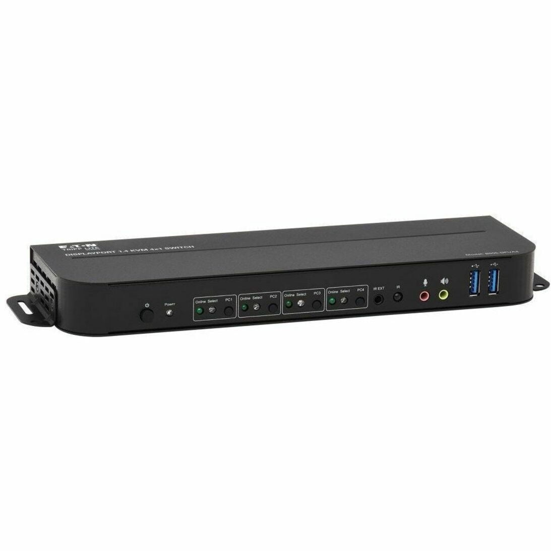 Tripp Lite by Eaton 4-Port DisplayPort/USB KVM Switch - 4K 60 Hz HDR HDCP 2.2 IR DP 1.4 USB Sharing - 4 Computer(s) - 1 Local User(s) - 4096 x 2160 - 8 x USB - 1 x HDMI - 5 x DisplayPort