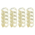 thumbnail image 4 of Binding Rings, Easy Use Transparent Material Plastic Binding Rings Hold 60 Sheets Paper Free Writing  For Office Supplies For School Use Transparent White,Transparent, 4 of 8