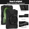 thumbnail image 4 of Case for Samsung Galaxy Tab Active 5 Pro/Active 4 Pro 10.1 inch, 360 Degree Rotating Hand Grip Shockproof Cover with Shoulder Strap, Black, 4 of 7