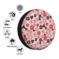 thumbnail image 4 of Salouo Cute ladybugs red Print Spare Tire Cover 14-17 inch Spare Tire Protector Universal Tough Tire Wheel Cover for Trailer SUV and Truck-16 inch, 4 of 6