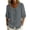 Gray, variant on Womens 2026 Summer Cotton Linen Blouse Peter Pan Collar Half Sleeve Puff Cuff Button Down Casual Work Shirt